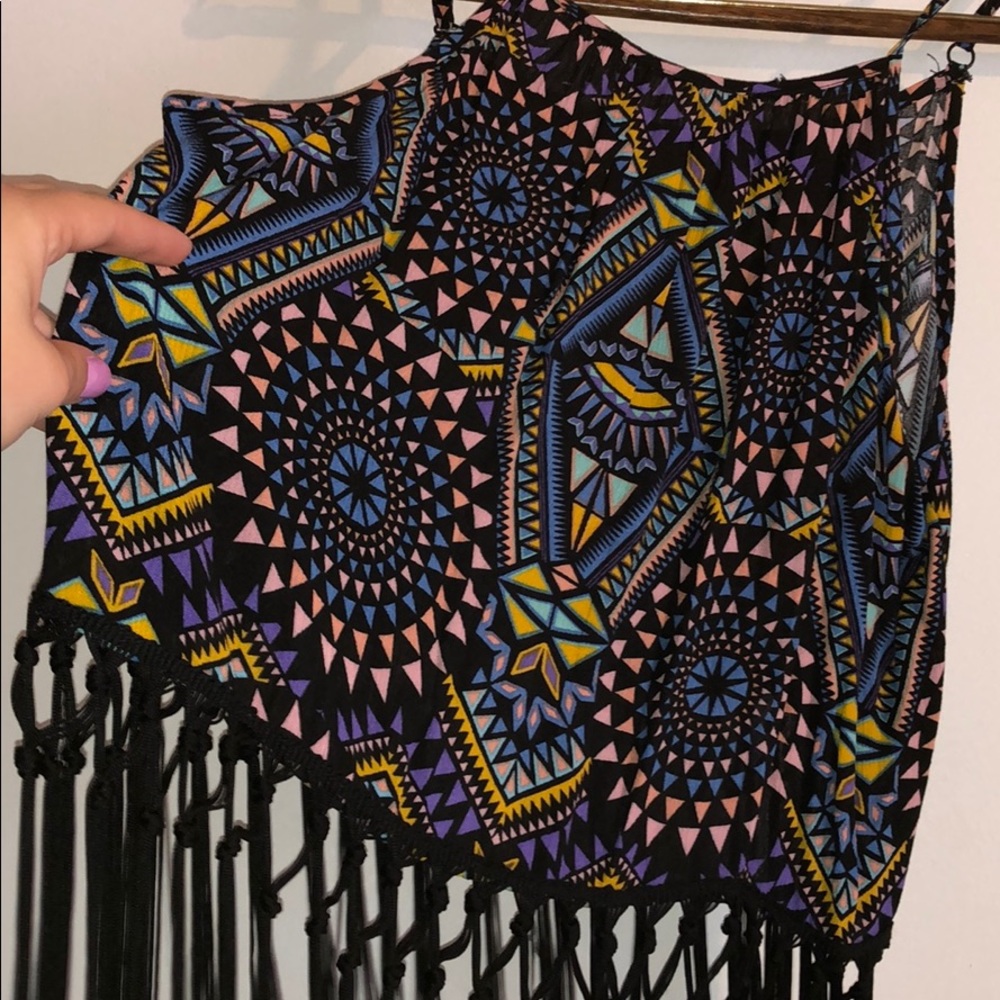 Geometric Tank with Fringe - Picture 2 of 7